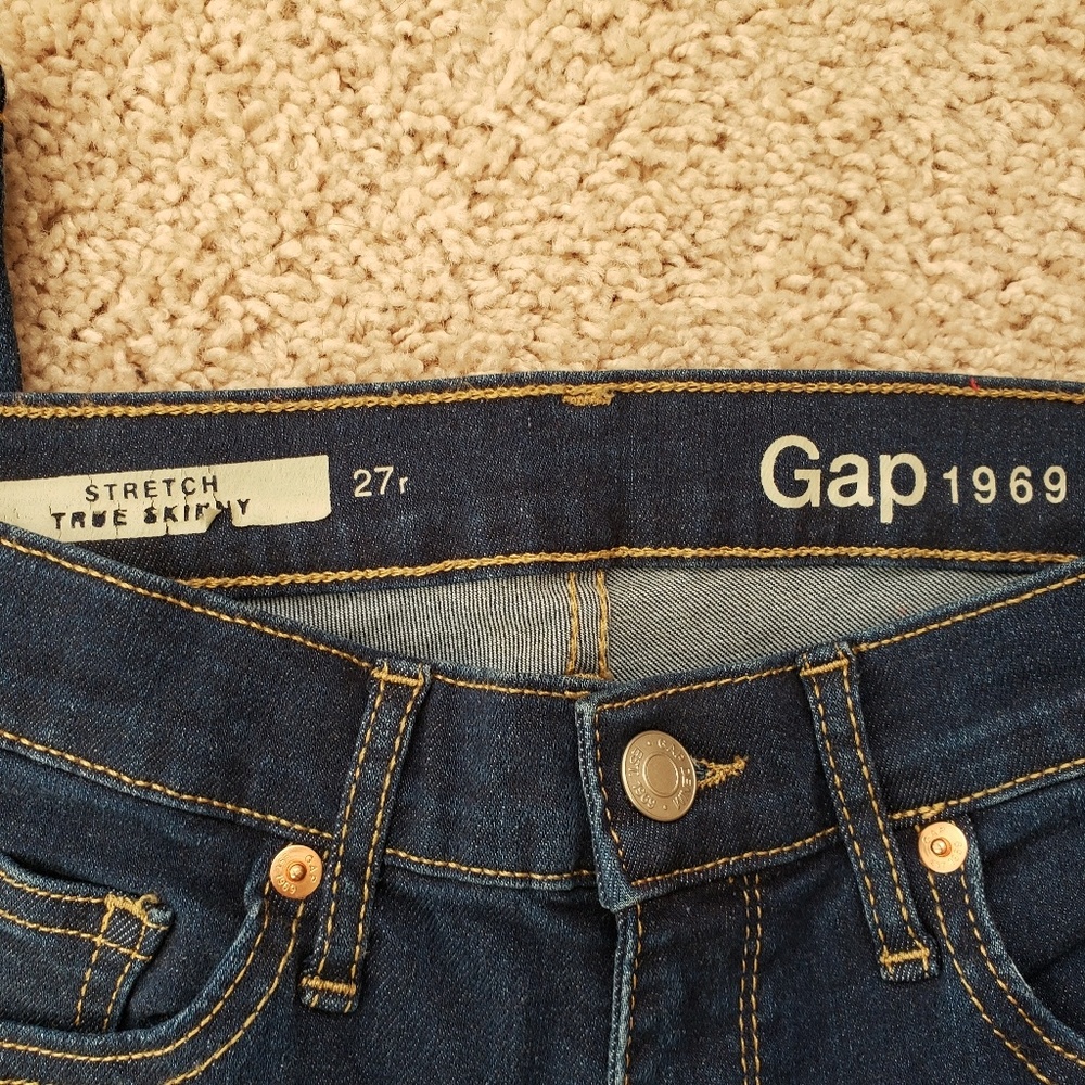 Gap1969 Stretch True Skinny Blue Denim Jeans - Picture 2 of 6